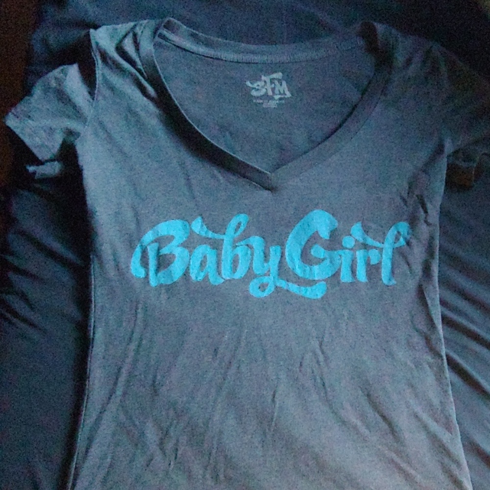Shemar Moore Baby girl super low cut shirt